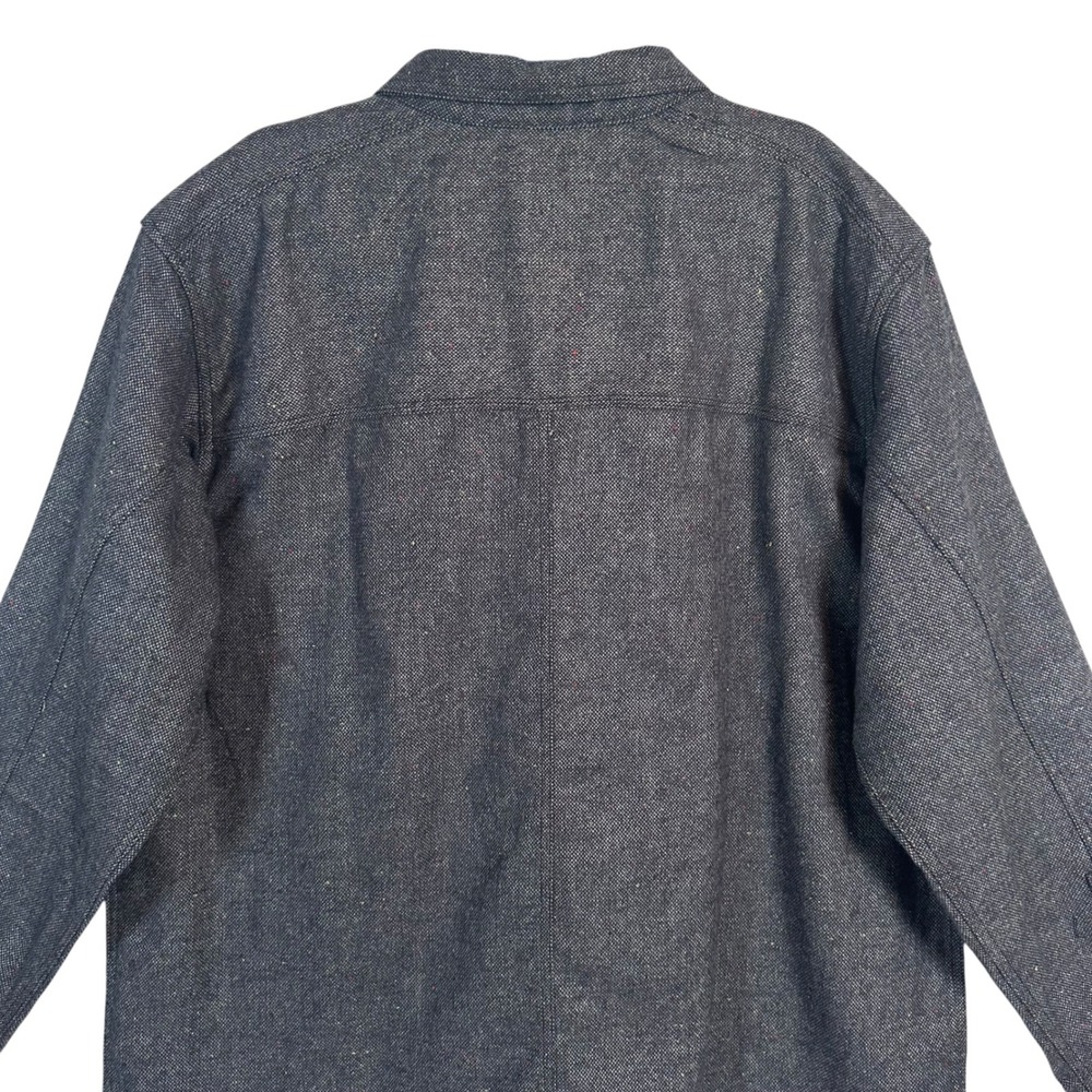 Columbia Sage Butte Long Sleeve Shirt Jacket Shacket Mens XXL Blue Confetti Wool - Picture 12 of 12